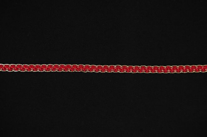 Hovedbilde Agraman crepine 10 mm rød/gull