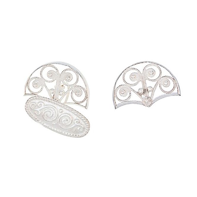 Hovedbilde Mansjettknapper Bergen hvite