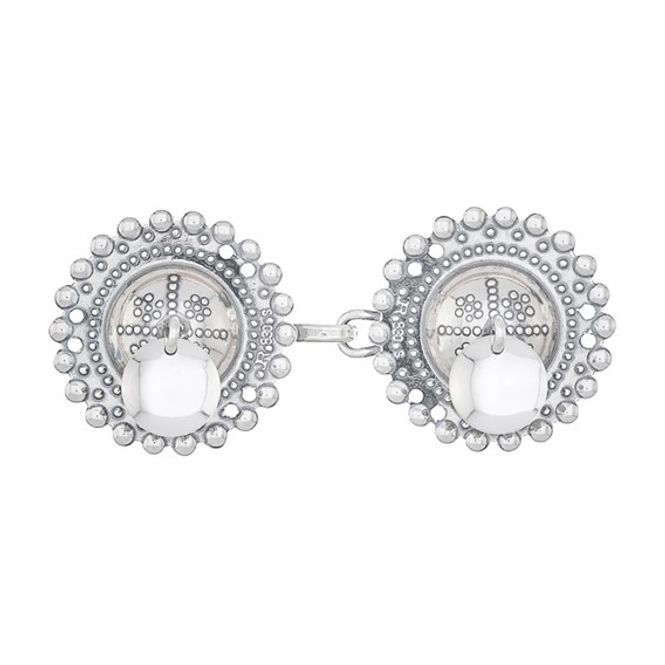 Hovedbilde Beltespenne med lauv 5,6 cm, syhull, oksidert