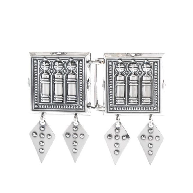 Hovedbilde Beltespenne med spirlauv, syhull, oksidert