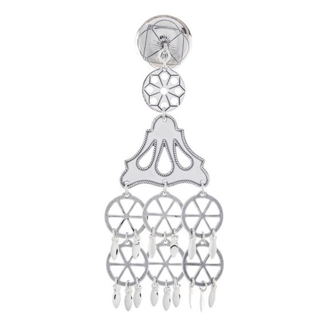 Hovedbilde Halsknapp Romsdal, stolpe, oksidert