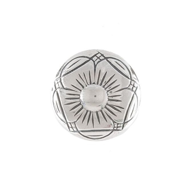 Hovedbilde Knapp med bunn kløver 16,5 mm oksidert