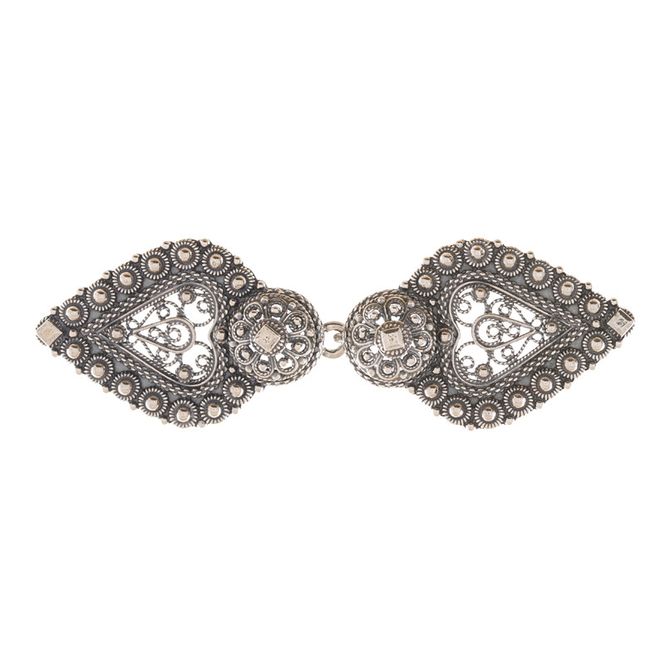 Hovedbilde Trøyespenne 9 cm Telemark oksidert syhull