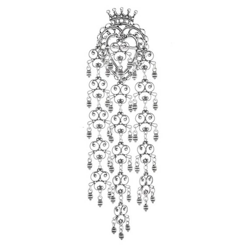 Kronesølje med kruser, oksidert