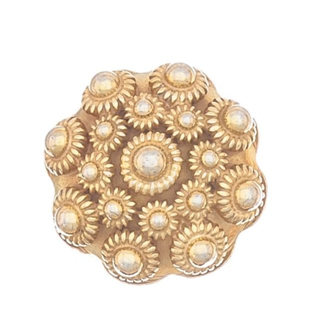 Hovedbilde Halsknapp fogrylt med kruser, stolpe