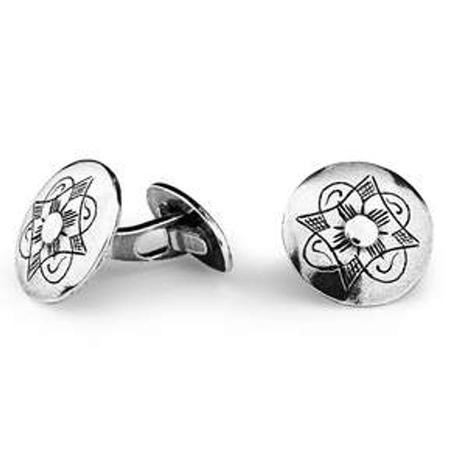 Hovedbilde Vest-Oppland mansjettknapper oksidert